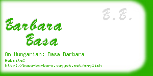 barbara basa business card